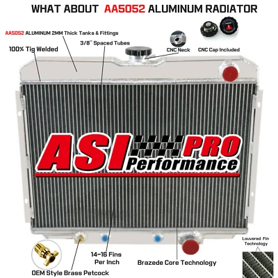 3 Row Radiator fit 1967-1970 1968 Ford Mustang Fairlane 1968-1969 Mercury Cougar Foto 1 de 4