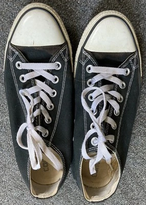 Size 7.5 Men’s/9.5 Womens- Converse  All Star Black Lace Up Tennis Shoes 101001 - Image 1 of 4