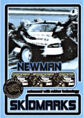 2005  -  Press Pass Skidmarks Authentic NASCAR  Insert Card - Ryan Newman - Image 1 of 2