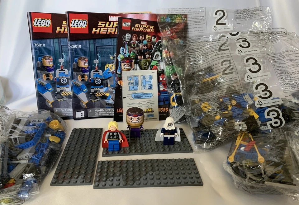 LEGO 76018 Marvel Hulk Lab Smash - Missing Hulk & Falcon - Bags 2 & 3 Sealed - Image 1 of 4
