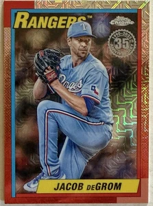 Jacob deGrom 2025 Topps Baseball Series 2 #T90C-142 1990 Silver Pack - Picture 1 of 2