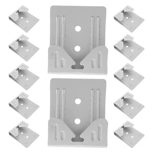 12 clips de espejo de metal para montaje en pared - clips de soporte de espejo perchas pesadas - Imagen 1 de 12