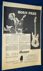 1967 Domino Olympic Deluxe Custom Electric Guitar Original Advertisement Ad 67 - Picture 1 of 1