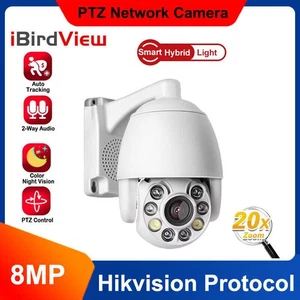 20X Zoom 4K 8MP POE PTZ IP Speed Dome Human Auto Tracking CCTV Camera 2Way Audio - Picture 1 of 7