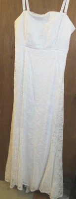 Torrid Ever After Something Azul Talla 20 ~Encaje Blanco Completo y Vestido ~Boda Foto 1 de 2