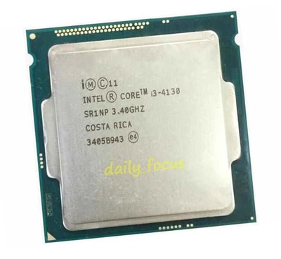Intel Core i3-4130 3.4 GHz LGA1150 2 Core 4 threads SR1NP CPU Processors 3 MB - Image 1 of 4