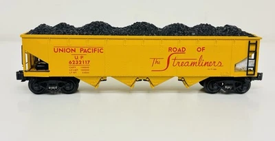 K-Line Union Pacific Diecast 4 Bay Hopper #6232117 w/ Coal Load K623-2117 No Box - Image 1 of 4