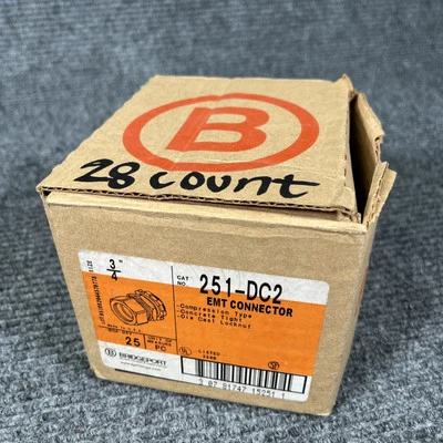 CONECTOR BRIDGEPORT 251-DC2 3/4"" ZINC EMT (CANTIDAD 28) Foto 1 de 3