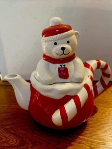 CHRISTMAS AROUND THE WORLD TEDDY TEA POT by HOUSE OF LLOYD  VINTAGE/box - Picture 1 of 8