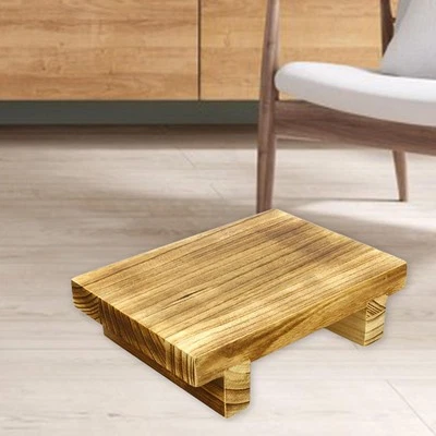 Portable Step Stool,Rectangle Under Desk Wooden Bed - Image 1 of 4