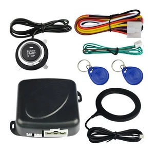 12 V Car Security Devices Keyless Entry Start Push Button System - Picture 1 of 12