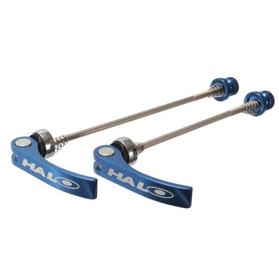 Halo Porkies CrMo QR Skewers - Blue Alloy Lever, Serrated Nut, for Modern Frames - Image 1 of 1