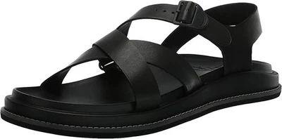 Chaco Women's Townes Sandal Full Grain Leather Buckle Comfort Lightweight Black - Image 1 of 4