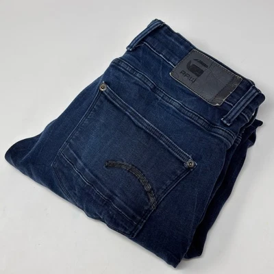 G-Star RAW Revend Skinny Men's Jeans 32x31 Dark Aged Blue Stretch Denim - Image 1 of 4