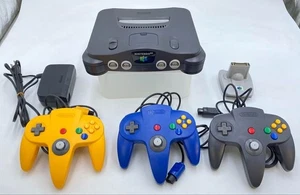 Consola Nintendo 64 N64 Paquete Sistema Tú eliges 1-4 Mandos + Juegos - Imagen 1 de 20