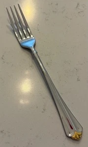 Oneida GOLDEN JUILLIARD 1 Dinner Fork Glossy Stainless Steel Flatware Cube Mark - Picture 1 of 5