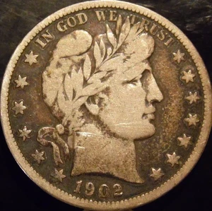 1902-O Barber Half Choice Original Fine - Bild 1 von 2