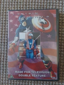 Rare 1979 Captain American Made For Television Double Feature Dvd New Sealed - Picture 1 of 9