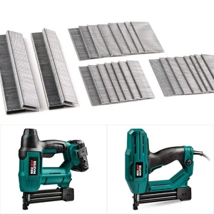 NEU MASTER Heavy Duty 1/4" Narrow Crown Staples and 18GA Brad Nails Combo Kit - Foto 1 di 6