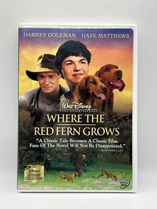 Where the Red Fern Grows DVD 2003 Dabney Coleman Dave Matthews Disney FREE SHIP - Imagen 1 de 8