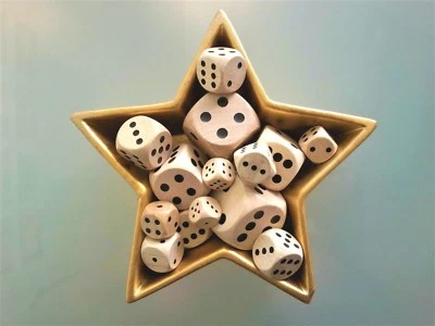Wooden Dice - Six Sided Spot Dice for Board Games - D6 12mm, Fun, Family Time - Image 1 of 4