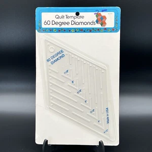 Vintage W.H. Collins Quilt Template: 60 Degree Diamonds #310 NIP Quilting Sewing - Picture 1 of 4