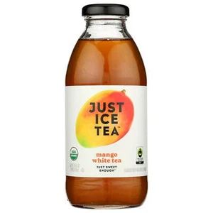 Just Ice Tea Organic White Tea Just Sweet Enough Mango 16 fl oz - Picture 1 of 3