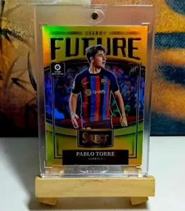 ☆PABLO TORRE 08/10 ORO 2022 ROOKIE BARCELONA ESPAÑA SELECT PRIZM PANINI. - Imagen 1 de 2