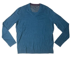 Preowned- Ted Baker V-Neck L/S Pullover Sweater Mens (Size 6/2XL) - Picture 1 of 6