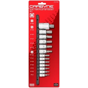 CARBYNE 13 Piece Torx Plus Bit Socket Set, IP-8 to IP-60 - Picture 1 of 5