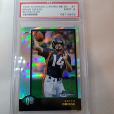 1998 Bowman Chrome Refractor #7 Brian Griese RC PSA 9