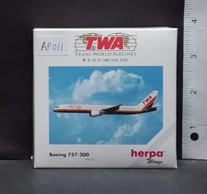 herpa TRANS WORLD AIRLINES TWA Boeing 757-200 AP011 Free Registered Mail - Picture 1 of 17