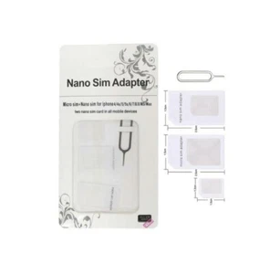 Nano, Micro, Mini Sim Card Adapter Converter to Standard Sim Removal Pin* - Picture 1 of 1