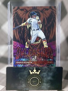 Ronald Acuna Jr 2022 Donruss Unleashed Pink Fireworks #UL-5 Atlanta Braves SP