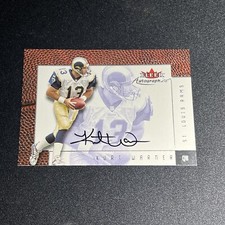 Kurt Warner Fleer 2001 Autograph Card Nm/M RARE