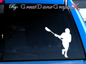 Reproductor de lacrosse #1 (Disponibilidad personalizada) - Pegatina de calcomanía de vinilo - Elección de color - ALTA CALIDAD - Imagen 1 de 2
