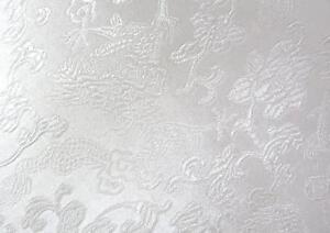Faux Silk Brocade (Silver Gray) Jacquard Damask Kimono Fabric Material BL20