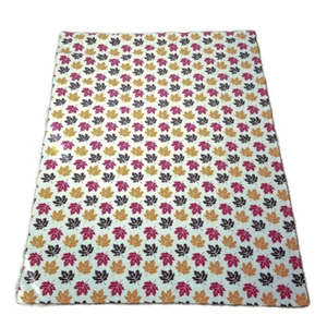 Tovaglia Autunno Foglie 66" x 51" Beige Marrone Rosso Giallo 100% Cotone - Foto 1 di 7