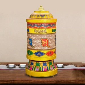 21 cm 8,3 Zoll Elektrische Gebetsmühle Kupfer Tibetischer Buddhismus Gebetsmühle - Bild 1 von 4