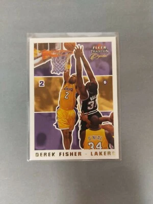 03-04 Fleer Tradition Derek Fisher Crystal /175 #196 Lakers  - Image 1 of 2