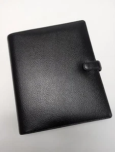 Filofax Black Leather A5 Finsbury Agenda/Planner #025368 - Picture 1 of 4