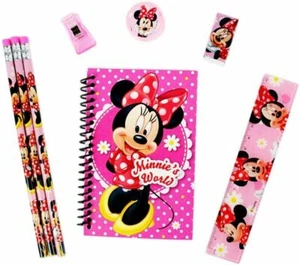 Juego estacionario de lápices, regla, borrador, cuaderno para niñas de Minnie Mouse - Imagen 1 de 1