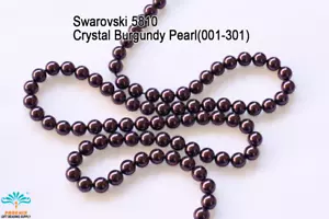 8mm Austria Swarovski #5810 Crystal Burgundy Pearl 001-301 - Picture 1 of 1