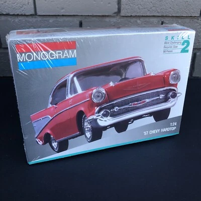 Monogram 57 Chevy Hardtop 1:24 Car Model Kit 2225 Sealed 1:24 Scale See Photos - Image 1 of 4