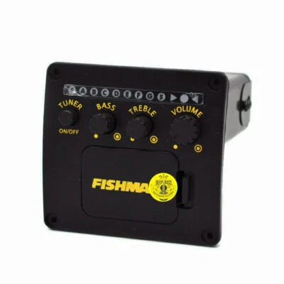 Acoustic Guitar Pickups 2-Bands Equalize Tuner Preamp Piezo Pickups  Enpin Cover - Image 1 of 4