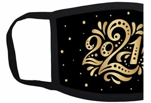 2021 Happy New Year Erwachsene waschbare wiederverwendbare Gesichtsmaske - Bild 1 von 2