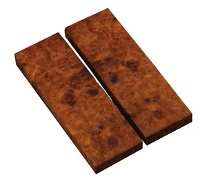 AMBOYNA BURL, KNIFE SCALES PAIR - 5" x 1-5/8" x 3/8" Each - Picture 1 of 1
