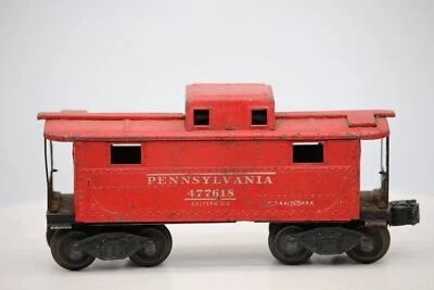 Lionel Trains O Gauge Post War Pennsylvania Metal Caboose 2472 477618 1:48 Scale - Image 1 of 4