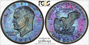 1971-S PCGS PR68CAM $1 Eisenhower Dollar | Toner | Free Shipping - Picture 1 of 6