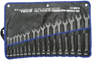 Wrench Set, 17 Pc. Metric Long Pattern Combination - Picture 1 of 3